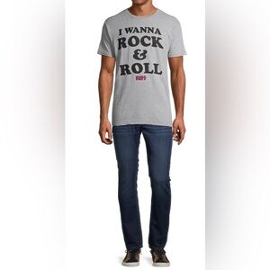 New short sleeve gray KISS I wanna rock and roll men’s small T
